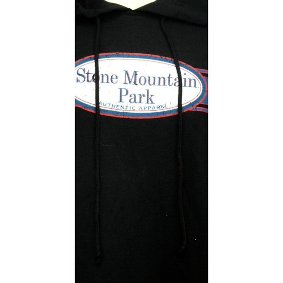 Ga Georgia Stone Mountain Park Authentic Sweatshirt Men 2XL Hoodie Spectra Black - Picture 4 of 11